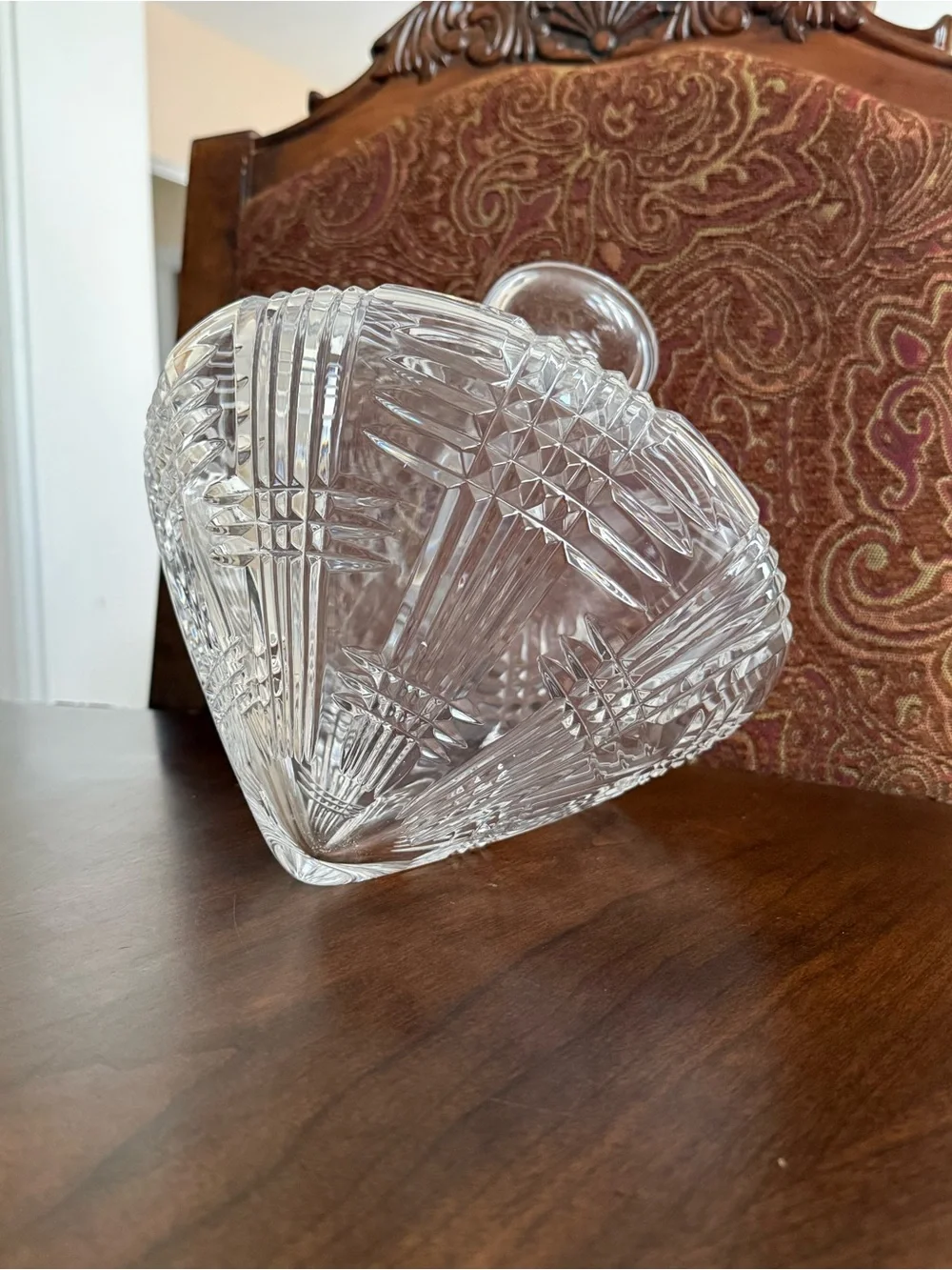 Astral Bovary Lead Crystal Side Resting Decanter Tilt Orbital Barware No Stopper